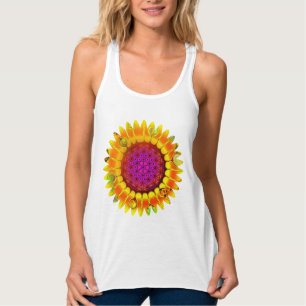 Blume des Lebens - geometrisches Blossom 4 Tank Top