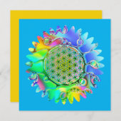 Blume des Lebens - geometrisches Blossom 5 (Vorne/Hinten)