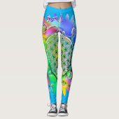 Blume des Lebens - geometrisches Blossom 5 Leggings (Vorderseite)