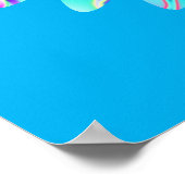 Blume des Lebens - geometrisches Blossom 5 Poster (Ecke)