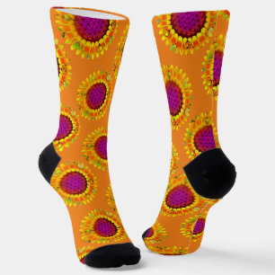 Blume des Lebens - geometrisches Blossom 5 Socken