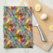 Blume des Lebens Geschirrtuch (Viertel Falte)