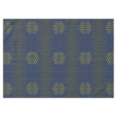 Blume des Lebens - Gittermuster Gold Silber Tischdecke (Vorderseite (Horizontal))