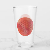 Blume des Lebens Glas (Rückseite)