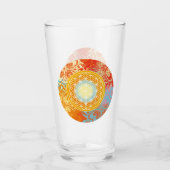 Blume des Lebens Glas (Vorderseite)