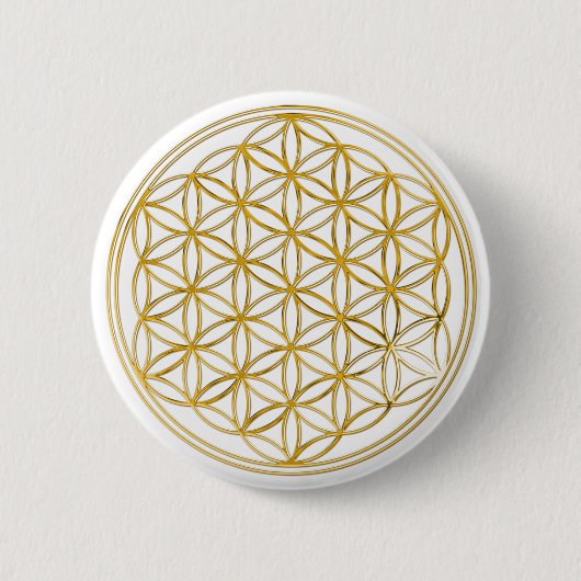 BLUME DES LEBENS - Gold Button (Vorderseite)