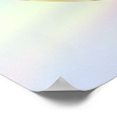 Blume des Lebens | Gold, farbiges Licht Poster (Ecke)