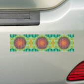 Blume des Lebens - Gold - Fraktal 2 Autoaufkleber (Auf Auto)
