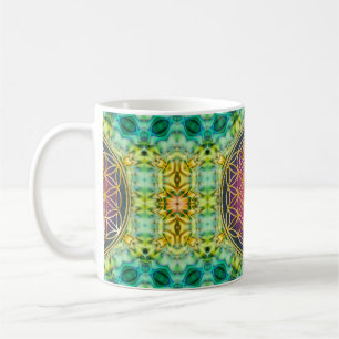 Blume des Lebens - Gold - Fraktal 2 Kaffeetasse