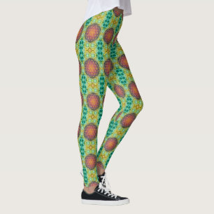 Blume des Lebens - Gold - Fraktal 2 Leggings