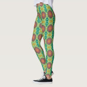 Blume des Lebens - Gold - Fraktal 2 Leggings (Links)