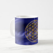Blume des Lebens | Gold, klein Kaffeetasse (Vorderseite Links)