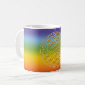 Blume des Lebens | Gold, klein Kaffeetasse (Vorderseite Links)