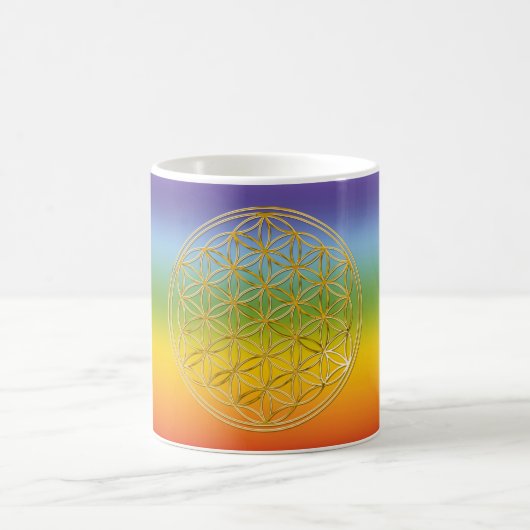 Blume des Lebens | Gold, klein Kaffeetasse (Mittel)