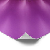 Blume des Lebens | Gold, Magenta-Glanz Poster (Ecke)