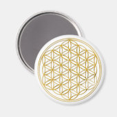 BLUME DES LEBENS - Gold Magnet (Vorderseite/Rückseite)