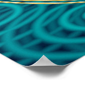 BLUME DES LEBENS - Gold Poster (Ecke)