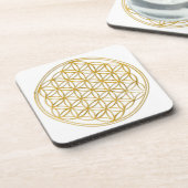 BLUME DES LEBENS - Gold Untersetzer (Linke Seite)
