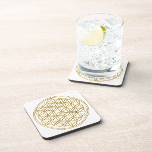 BLUME DES LEBENS - Gold Untersetzer (Rechte Seite)