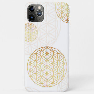 Blume des Lebens Gold & Weiß Case-Mate iPhone Hülle