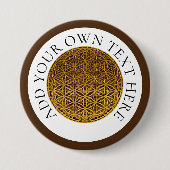 BLUME DES LEBENS - Goldmedaille Button (Vorderseite)