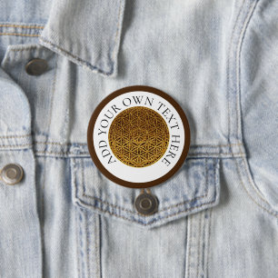 BLUME DES LEBENS - Goldmedaille Button