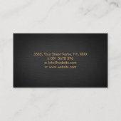 Blume des Lebens - Goldverzierung  Visitenkarte (Rückseite)