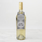BLUME DES LEBENS - Graumuster Flaschenanhänger (Auf Flasche)