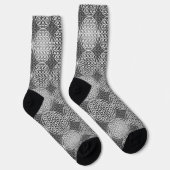 BLUME DES LEBENS - Graumuster Socken (Rechts)