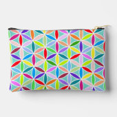 Blume des Lebens Großes Muster - mehrfarbig Zubehörtasche (Rückseite)