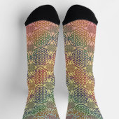 BLUME DES LEBENS - Grunge Muster 1 Socken (Oben)