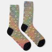 BLUME DES LEBENS - Grunge Muster 1 Socken (Rechts)