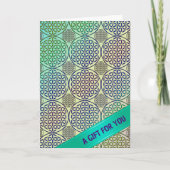 BLUME DES LEBENS - Grunge Muster 2 Karte (Vorderseite)