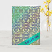 BLUME DES LEBENS - Grunge Muster 2 Karte (Gelbe Blume)