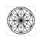 Blume des Lebens Gummistempel (Prägung)