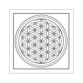 Blume des Lebens Gummistempel (Prägung)