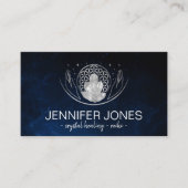 Blume des Lebens - Heilende Kristalle Visitenkarte (Vorderseite)