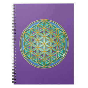 BLUME DES LEBENS - Heilige Geometrie Design 1 Notizblock