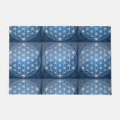 Blume des Lebens Heilige Geometrie formt Samen des Fußmatte (Vorderseite)