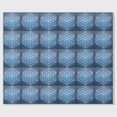 Blume des Lebens Heilige Geometrie formt Samen des Geschenkpapier (Flach)