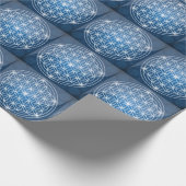 Blume des Lebens Heilige Geometrie formt Samen des Geschenkpapier (Ecke)