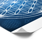 Blume des Lebens Heilige Geometrie formt Samen des Poster (Ecke)