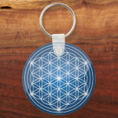 Blume des Lebens Heilige Geometrie formt Samen des Schlüsselanhänger (Vorderseite)