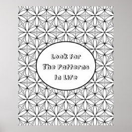 Blume des Lebens Heilige Geometrie Große Farbgebun Poster