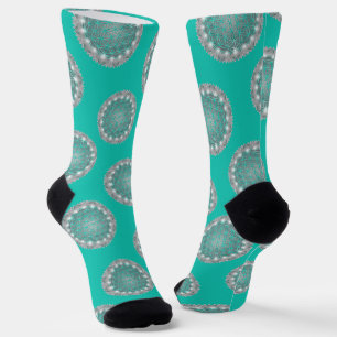 BLUME DES LEBENS - Heilige Geometrie Licht 2 Socken