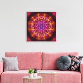 "Blume des Lebens", "heilige Geometrie", Mandala,  Leinwanddruck (Insitu (Wohnzimmer))