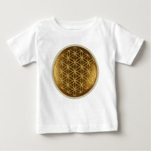 BLUME DES LEBENS - Heilige Geometrie Medaillon 1 Baby T-shirt