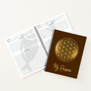 BLUME DES LEBENS - Heilige Geometrie Medaillon 1 Notizblock