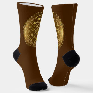 BLUME DES LEBENS - Heilige Geometrie Medaillon 1 Socken