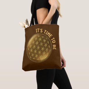 BLUME DES LEBENS - Heilige Geometrie Medaillon 1 Tasche